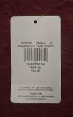 Hanes Ultimate X-Temp T-Shirts S Cranberry Tart Heath New Sealed