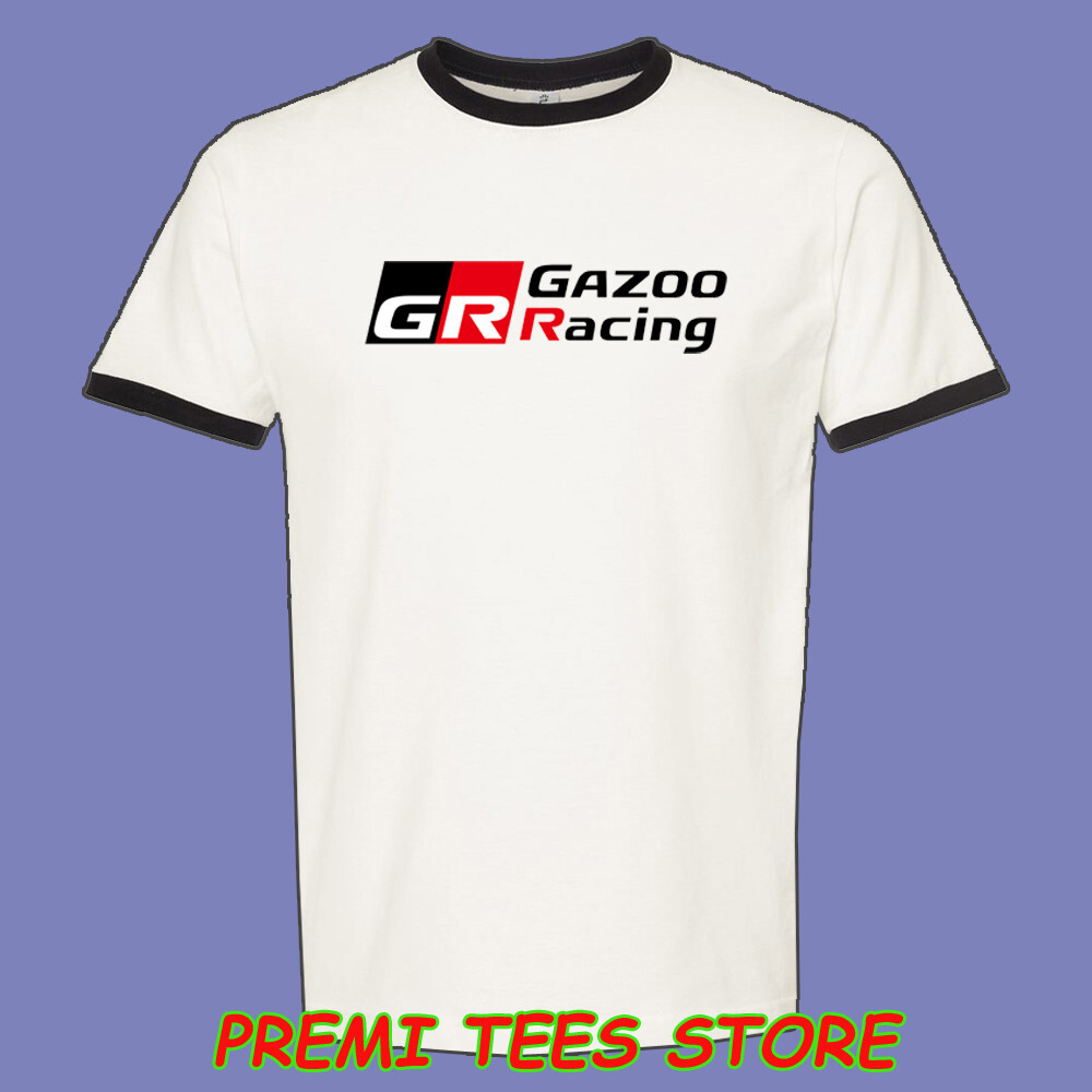 GR Gazoo Racing Japan Sports Car Tuner Men’s Ringer Black Size S to 3XL