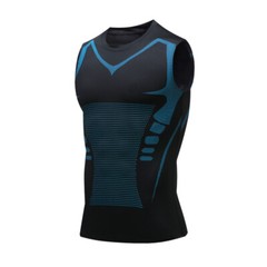 Men’s New Vitaboost Compression Shirt Version Ionic Shaping Sleeveless Vest