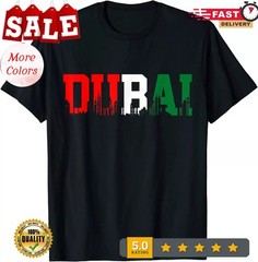 2025/Dubai Skyline Flag United Arab Emirates UAE Souvenir Unisex T-Shirt