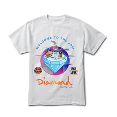 WHITE DIAMOND SUPPLY X SPACE JAM WELCOME TO THE JAM TEE