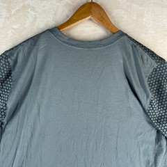 Nike Dri-Fit Men’s Size L Gray Gradient Geometric Running Crew-Neck T-Shirt