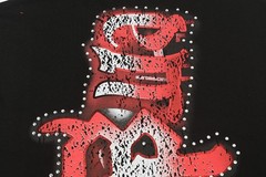 NEW Mixed Emotion Angel Rhinestone Sleeveless Black Graphic Tee