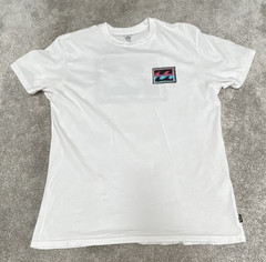 Billabong White Men’s Medium Crew Neck Short Sleeve T-Shirt FREE SHIPPING