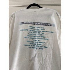 back street boys millennium throwback tour white band tee unisex size large / xl