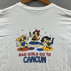 Vintage Powerpuff Girls Shirt Mens Large All Good Girls Go To Heaven Cancun Y2K