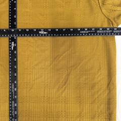 Stacy Adams Shirt Mens 2XL Gold Textured V Neck Short Sleeve Casual Top
