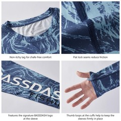 Mens Upf 50+ Camo Long Sleeve Shirts Quick Dry Lightweight Performance Shirt Fo