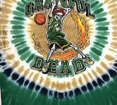 Grateful Dead Dunker Front/Back Graphic Multicolor Tie Dye T-Shirt Size XL New