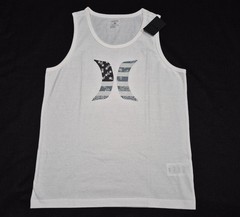 Hurley Men’s Found Nation American Icon Graphic White Tank Top White