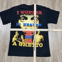 Tupac Shirt L 90s 00s Y2k 2pac All Over AOP Rapper Hip-hop Album Bootleg Rap Tee