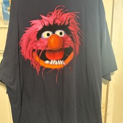 Vintage Muppets Shirt Men Animal Single Stitch Henson Double Sided 4XL