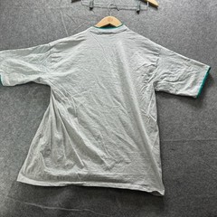 Vintage Gopher Sport Shirt Mens L Gray Crewneck T-Shirt Contrasting Trim Summer