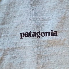 Patagonia Men’s M Blue Long Sleeve Crew Neck Graphic Logo Responsibili-Tee
