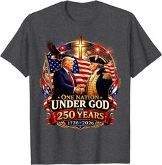 250 Years America Anniversary 250th Trump Washington T-Shirt