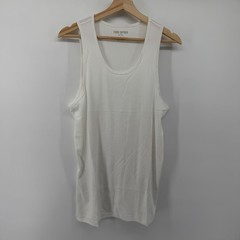 Todd Snyder Tank Top Mens L White Ribbed Tank Top KN1270422 Pima Cotton Modal