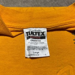 Vintage 90s Maryland Puff Print T Shirt Mens Large Yellow Deer Animal Tultex Tee