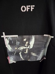 Off Wht Angel Arrow Logo Black Purpe T-Shirt Regular Fit S/M/L/XL T31