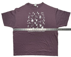 Liberty Graphics Plum Footprints Of The Mono Basin Glow In The Dark T-Shirt NWT