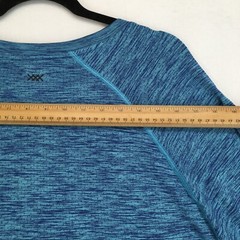 RHONE PELOTON Men’s T-Shirt Size XL Polyamide Blue Crew Neck Short Sleeve