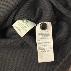 J.Crew Henley Shirt Men Medium Black Waffle Knit Oarsman Long Sleeve Thermal
