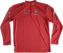 USMC Size L 26TH Marine Corps Marathon 2021 Medical Corpsman 1/4 Zip T-Shirt