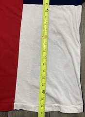 Vintage Mani Hile Color Block T Shirt Mens S Red White Blue Graphic Tee Texas