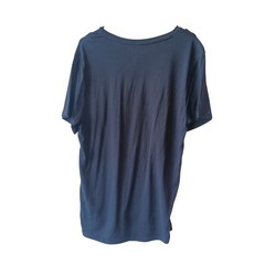 Unbound Merino Men’s Black 100% Merino Wool V-Neck T-Shirt Size L