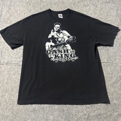 Johnny Cash King T Shirt Men XL Black Graphic Print Short Sleeve Middle Finger