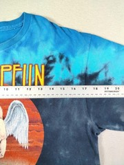 Led Zeppelin Shirt Mens Medium Multicolor Tie Dye U.S. Tour 1975 Band Tee