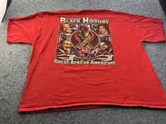 Black History “From Slavery to Freedom” Gildan 4XL Red T-Shirt Double Sided