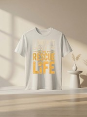 Didn’t Choose Rescue Life Dog Mom Humor Shelter Dog Lover Graphic Tee Gift