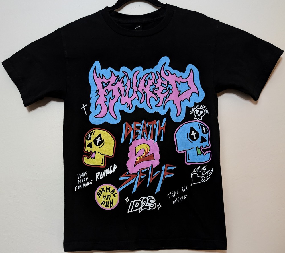 Chris Estrada Ministries Ruined For Normal S UV Reactive Shirt 17.5″ W X 26″ L