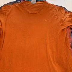 Vintage Nike Logo T Shirt Mens XL Orange Swoosh Nike Team Y2K Only One On eBay