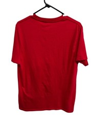 Holiday Time Santa Graphic Red Christmas T-Shirt Size Medium Americana Retro