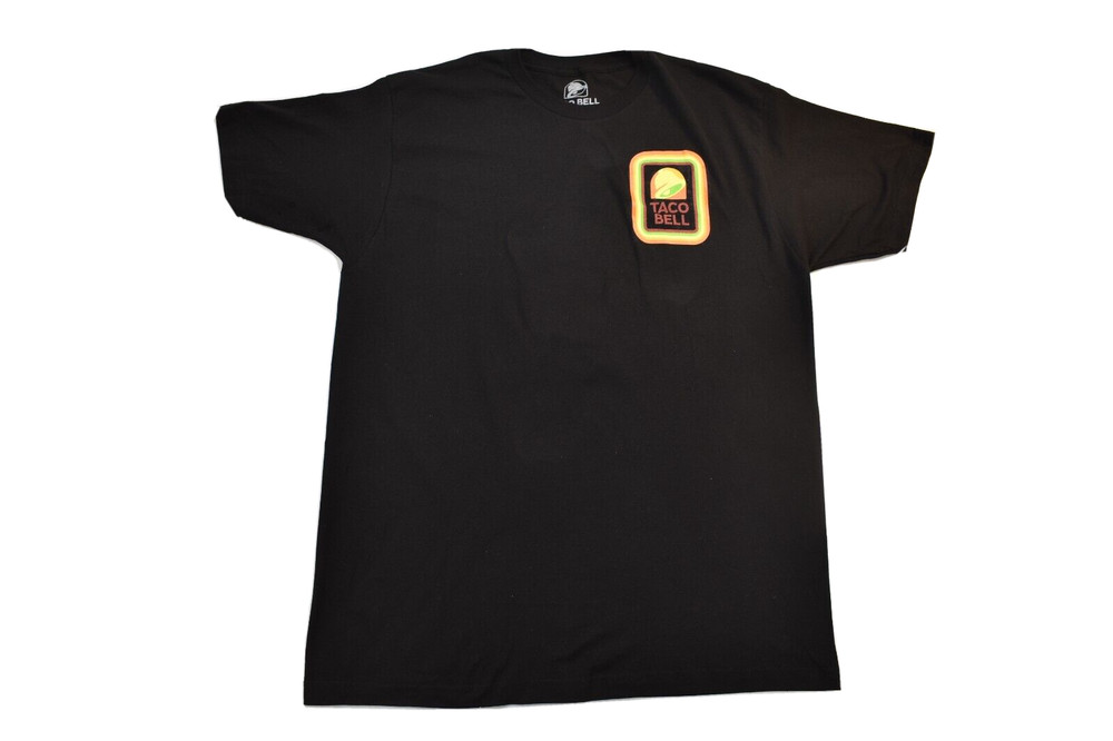 Taco Bell Mens Classic Chest Logo Black Shirt New XL