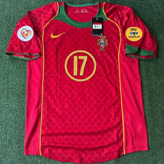 Portugal 2004/2005 Euro Final Home Retro Jersey – C.Ronaldo #17