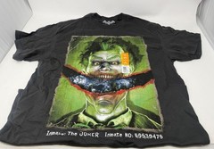 Batman Arkham Asylum Joker T Shirt Mens M Black Graphic DC Comics – NWT