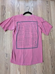 Vintage Bumbershoot Festival T-Shirt L Cotton Knit Pink Graphic 90s