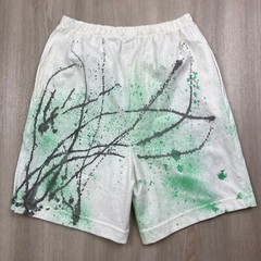 VTG 1993 Single Stitch Native American Hand Painted T Shirt Short Set USA Made