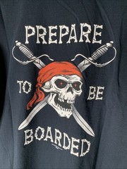 Vintage Pirate San Francisco Shirt Mens Sz L Jolly Roger Humor Tee Y2K