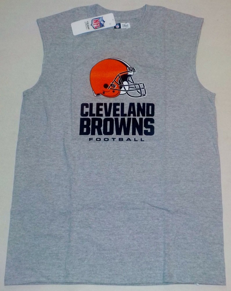 CLEVELAND BROWNS NFL TEAM APPAREL MUSCLE T SHIRT TANK TOP MEN’S M L XL 2X NWT