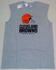 CLEVELAND BROWNS NFL TEAM APPAREL MUSCLE T SHIRT TANK TOP MEN’S M L XL 2X NWT