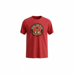 Pearl Jam Wave Base2Space 2018 Red T Shirt Concert Charity Event