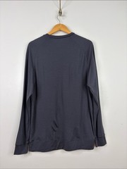Unbound Merino Shirt Mens XXL Dark Gray Merino Wool Jersey Long Sleeve Crew