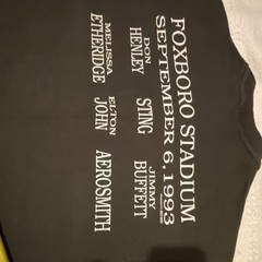Giant Vintage Double-Sided Walden Woods Concerts Tee Black 1993 Foxboro
