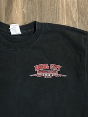 Y2K Angel City Four Seasons Motorcycle Rally Biker T-shirt Men’s Size XL Black