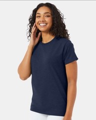 Hanes 5170 5XL EcoSmart Crewneck Short Sleeve Tee Pit to Pit 31″ Heather Navy