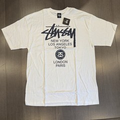 NEW XL Stussy X Nike World Tour S&S Collection Tee White