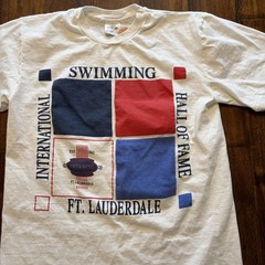 Vintage Swimming Hall Of Fame Shirt Mens Large Ft Lauderdale Cotton Exchange USA